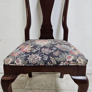 Ethan Allen Georgian Court Queen Anne Dining Room Side Chair Solid Cherry