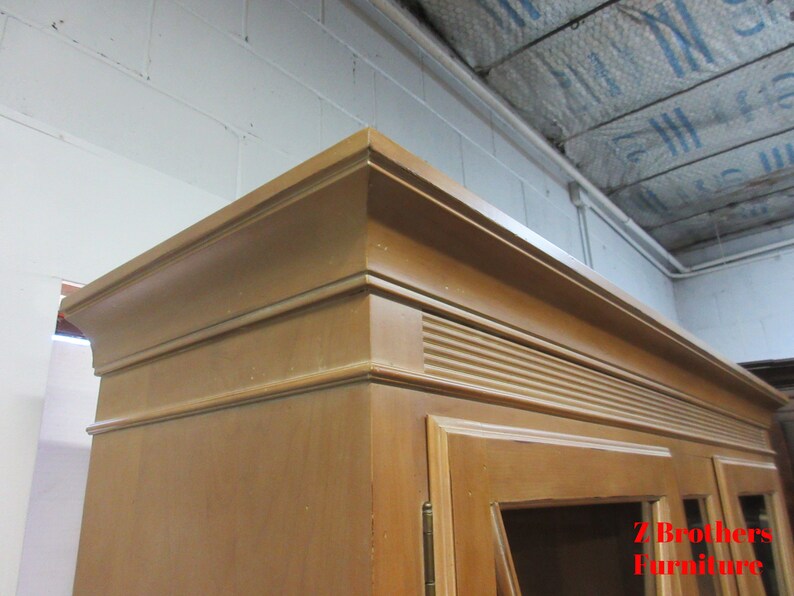 Ethan Allen Swedish Home China Breakfront Hutch Display Etsy