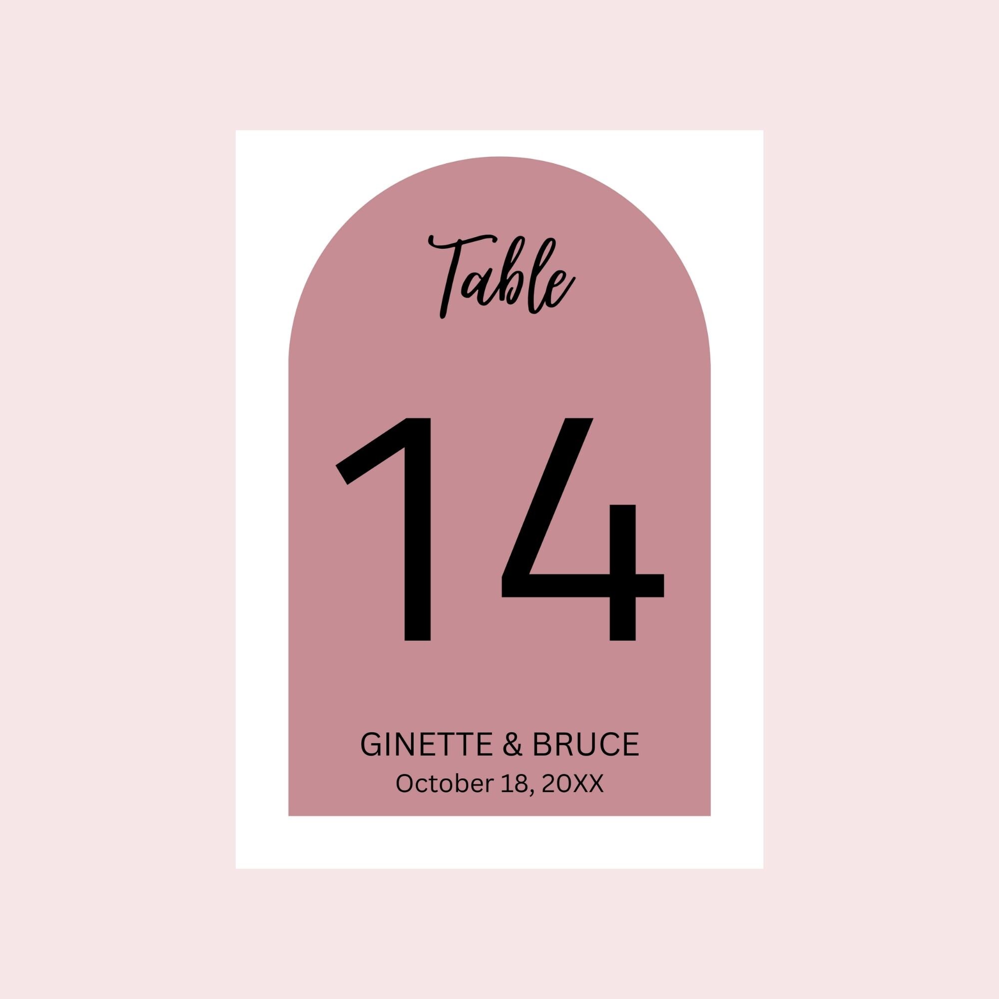 Wedding Table Number Template Modern Minimalist Rose Gold Table Numbers wedding-table-number-template-modern-minimalist-rose-gold-table-numbers