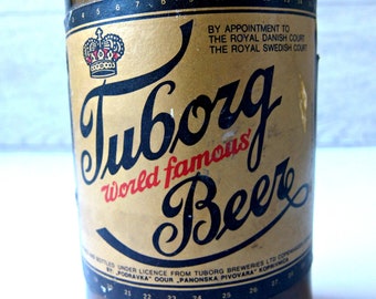 Vintage Tuborg Beer Bottle - Etsy