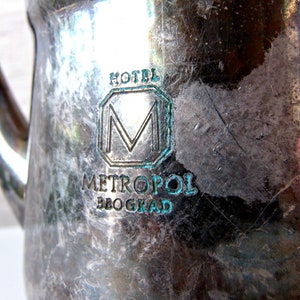 Hotel Metropol silverplated teapot