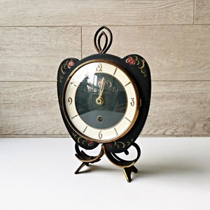 Vintage Orfac midcentury table clock