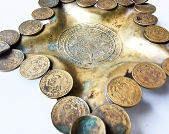 ミッドセンチュリー ヴィンテージ メキシコ コイン お土産 灰皿 - Etsy
