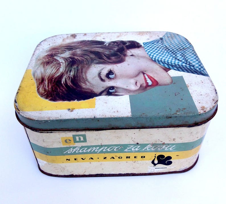 Vintage shampoo box made in Yugoslavia imagem 2