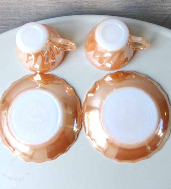 Set of Two Anchor Hocking Fire King Cups. - Etsy