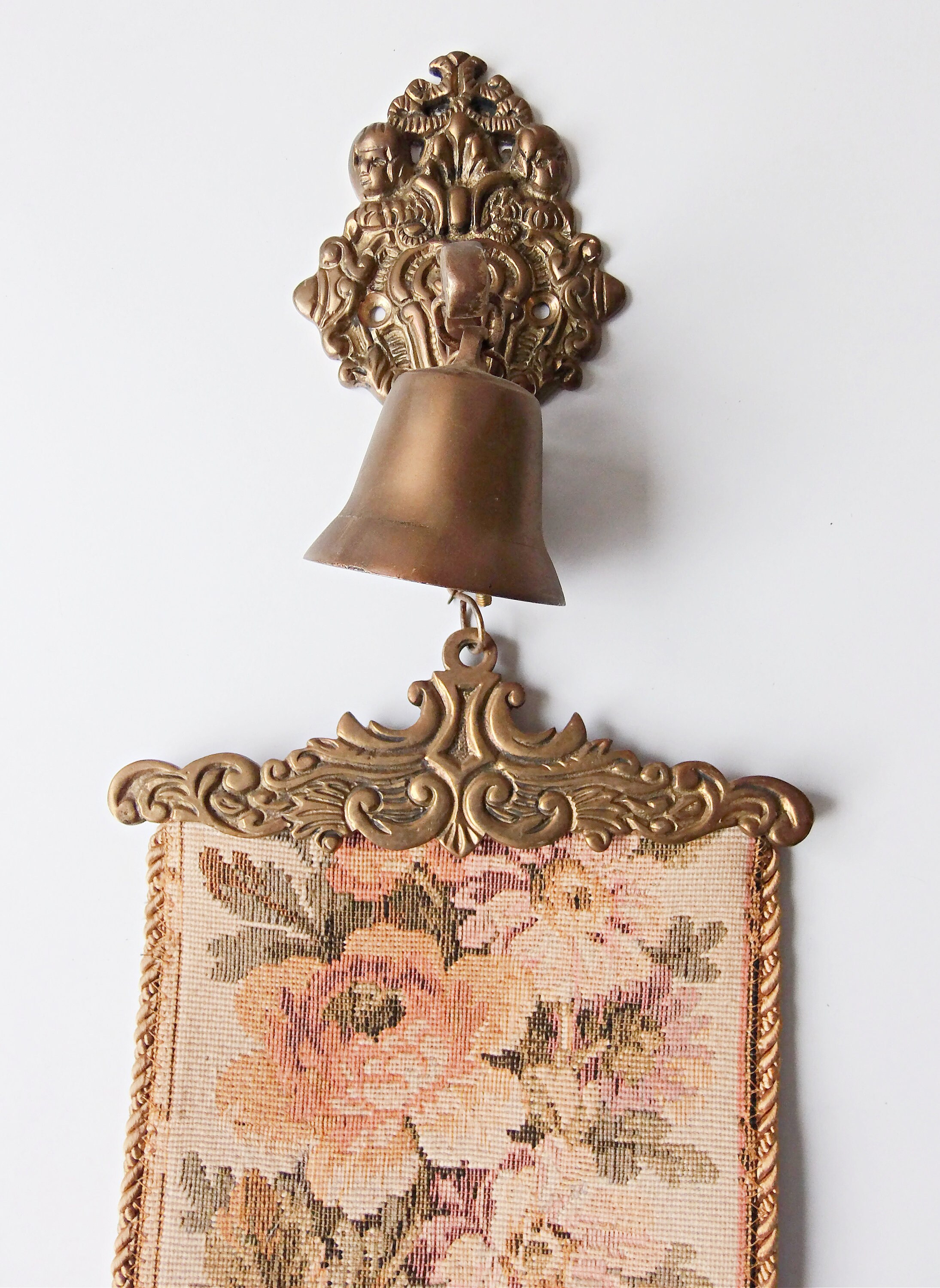 Vintage tapestry bell pull Etsy