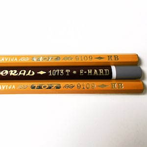 Three TOZ pencils made in Yugoslavia