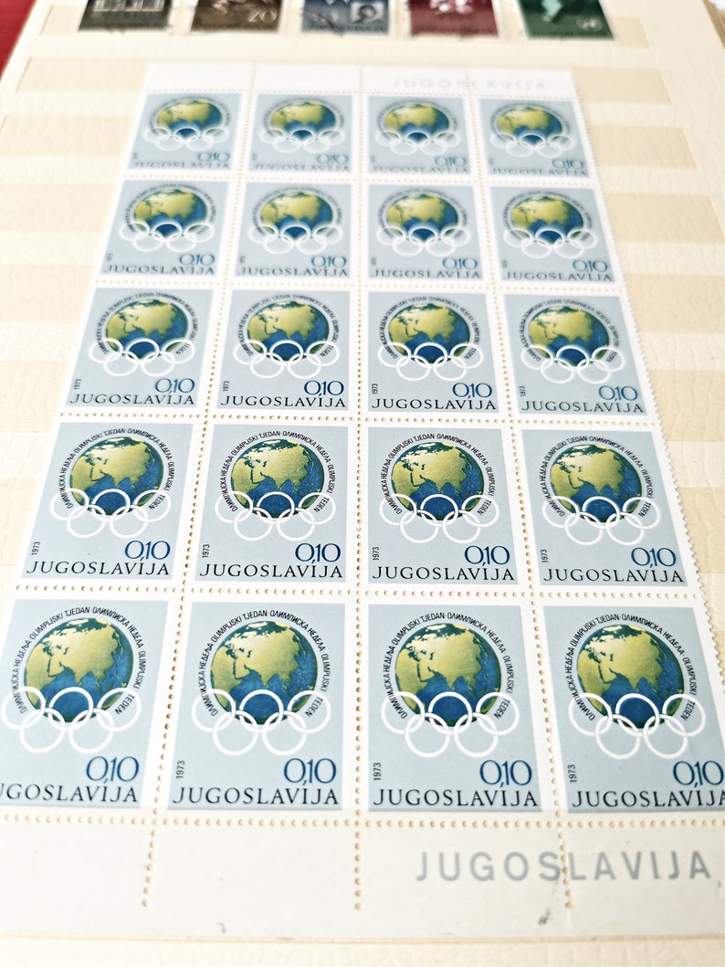 Rare collection of vintage stamps from Yugoslavia image 10