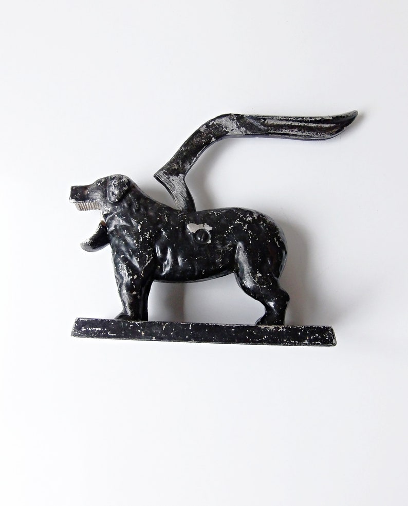 Vintage Cast Iron Dog Nutcracker Etsy