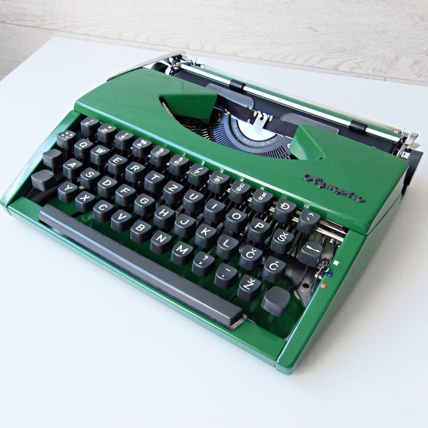 Vintage green Olympia typewriter