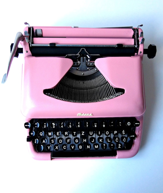 Pink Biser typewriter