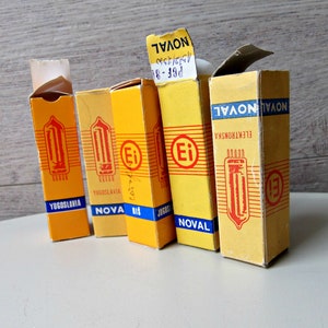 Lot of 5 vintage vacuum tubes