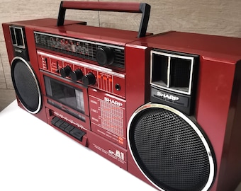 Sharp GF - 800 Z Japan Vintage Double Casette Boombox Rare