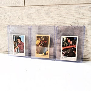 Tres tarjetas vintage de chicle holandés de Elvis Presley