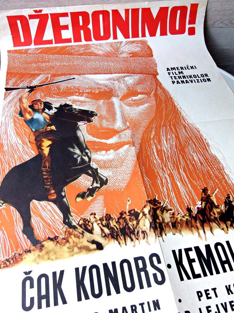 Geronimo movie poster for Yugoslavia market 1962