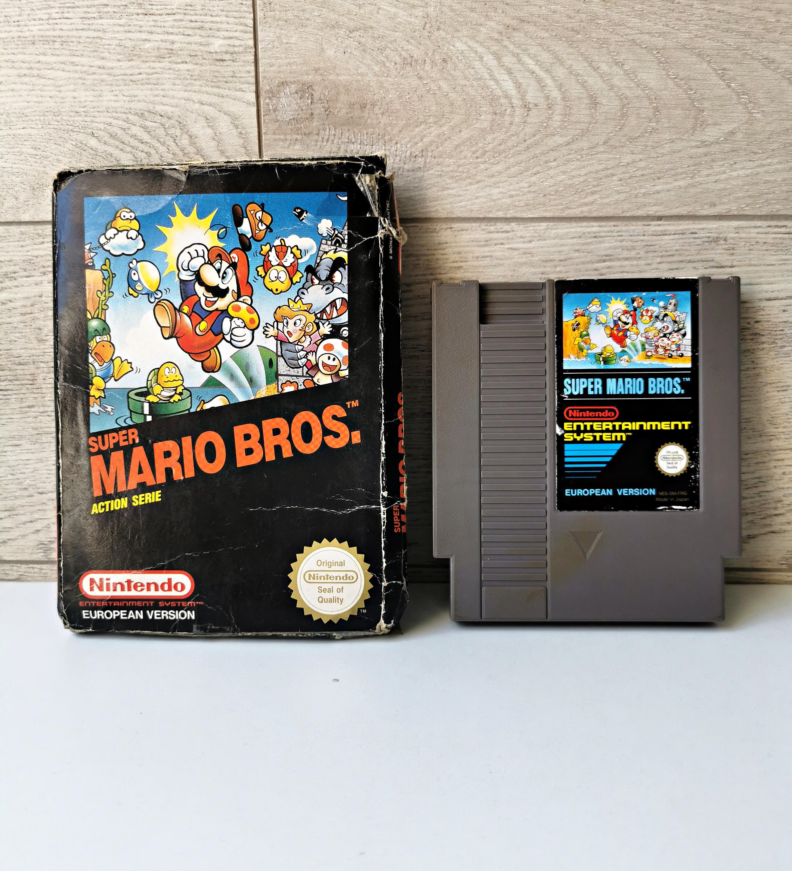 Vintage Super Mario Bros NES Nintendo Video Game EUROPEAN EDITION