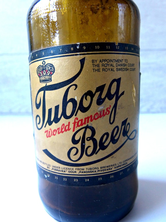 Vintage Tuborg Beer Bottle - Etsy UK