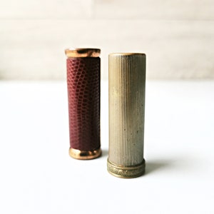Vintage lipstick and needle case