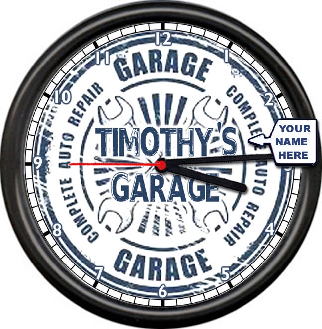 Other Modern Clocks 1970 Now Personalized Automotive Mechanic
