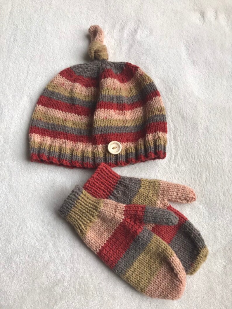 toddler hat and mittens