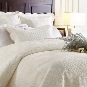 White quilted cheap euro sham
