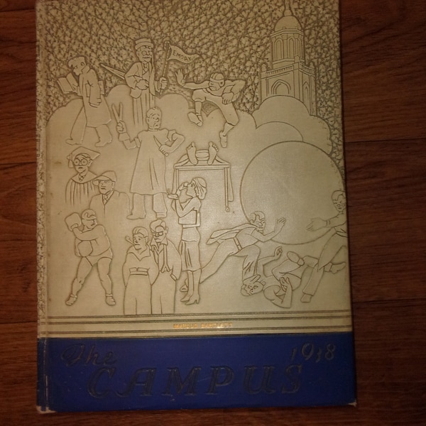 Antique 1938 Emory University Yearbook "The Campus" Radio Pioneer Marcus Bartlett's copy