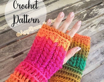 Crochet Pattern | The Winchester Fingerless Gloves