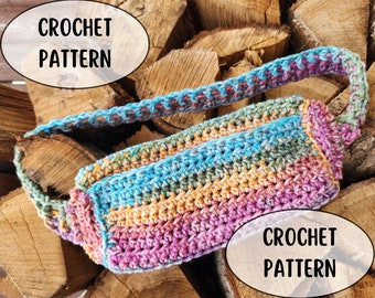Patrón de bolso bandolera tríptico a crochet, patrón de bolso a crochet, monedero a crochet, bolso cruzado a crochet