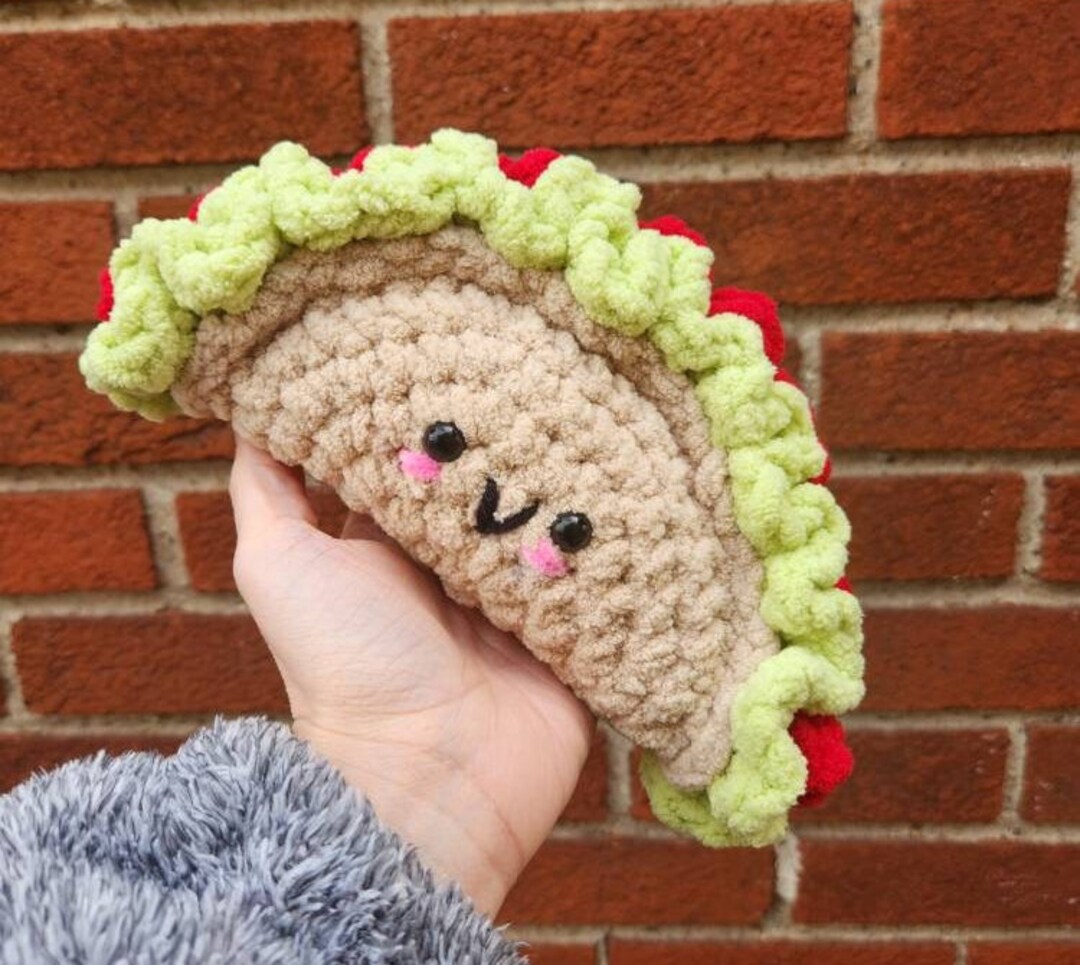 Crochet Taco Taco Plushie Taco Toys Cinco De Mayo Etsy