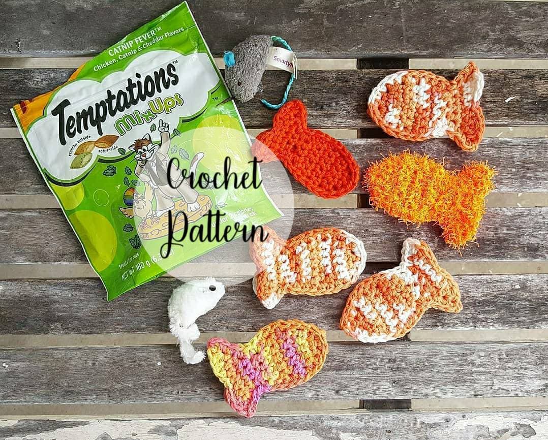 Crochet Pattern | Fishy Fun Cat Toy