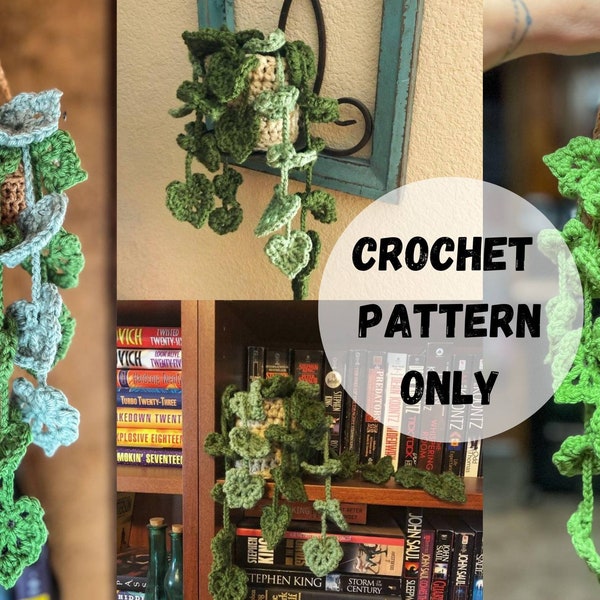 Monstera Hanging Plant Crochet Pattern