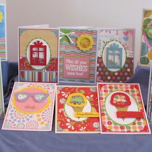 10 SHAKER handmade greeting cards (#251) FREE shipping