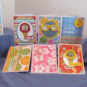 10 SHAKER handmade greeting cards (#248) FREE shipping