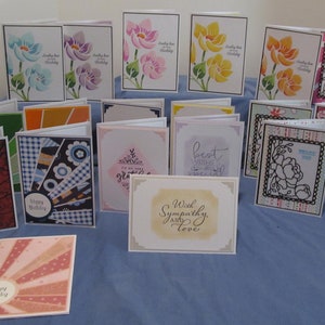 20 GREETING CARDS in acetate box (#14) FREE shipping