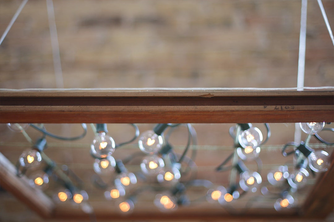 Dimmable Repurposed Window Frame Light With Vintage Bell Etsy