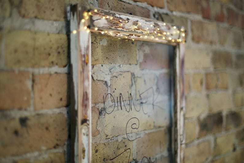 vintage window frame turned lighted entryway key holder and message board image 4