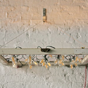 dimmable repurposed window frame light withceiling or wall-mount image 2