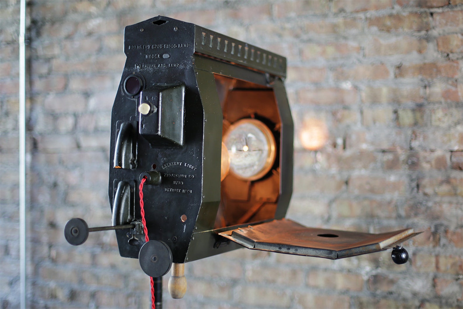 Spotflood Carbon Arc Lamp by Brenkert Co of Detzroit Etsy