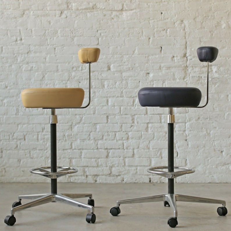 perch drafting stools by George Nelson and Robert Propst for Herman Miller, mcm desk chair image 1