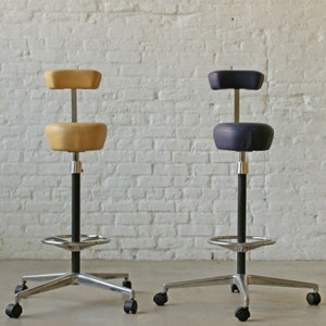 perch drafting stools by George Nelson and Robert Propst for Herman Miller, mcm desk chair image 2