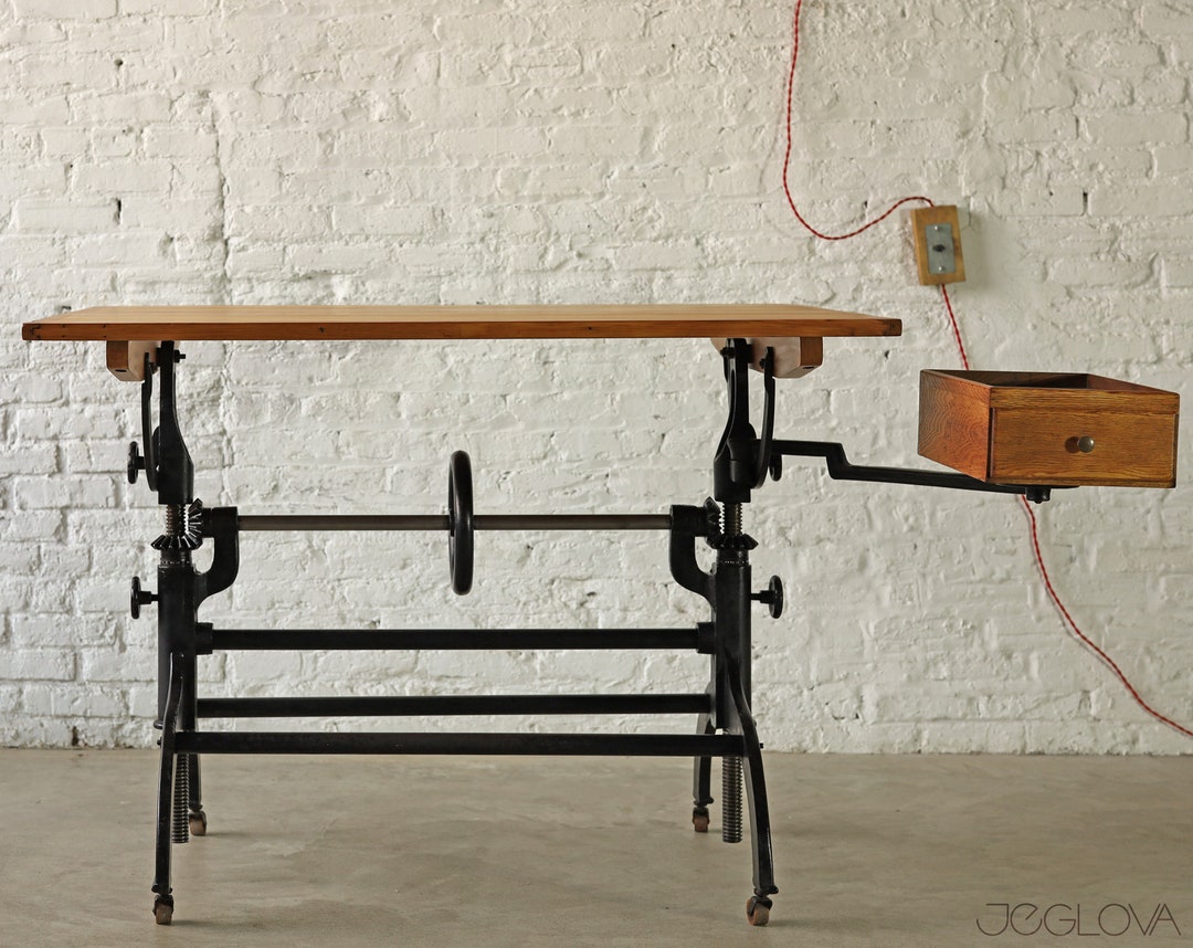 Vintage 1930-40's Hamilton社製 Industrial Drafting Table