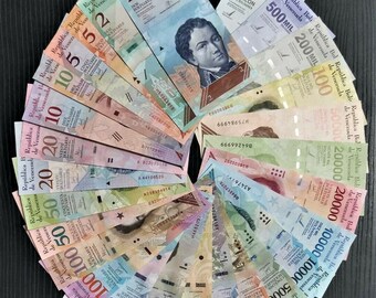 Venezuela Banknote Collection: 32 Pcs Uncirculated – Bolivares, Soberanos & Digitals (2007-2018)