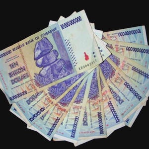 10 pcs x Zimbabwe 10 Billion Dollar banknotes / 2008-CIRCULATED currency