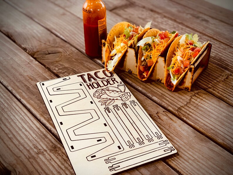 Pop Out Taco Holder//gift Card//for Events or Partys//taco Tuesday