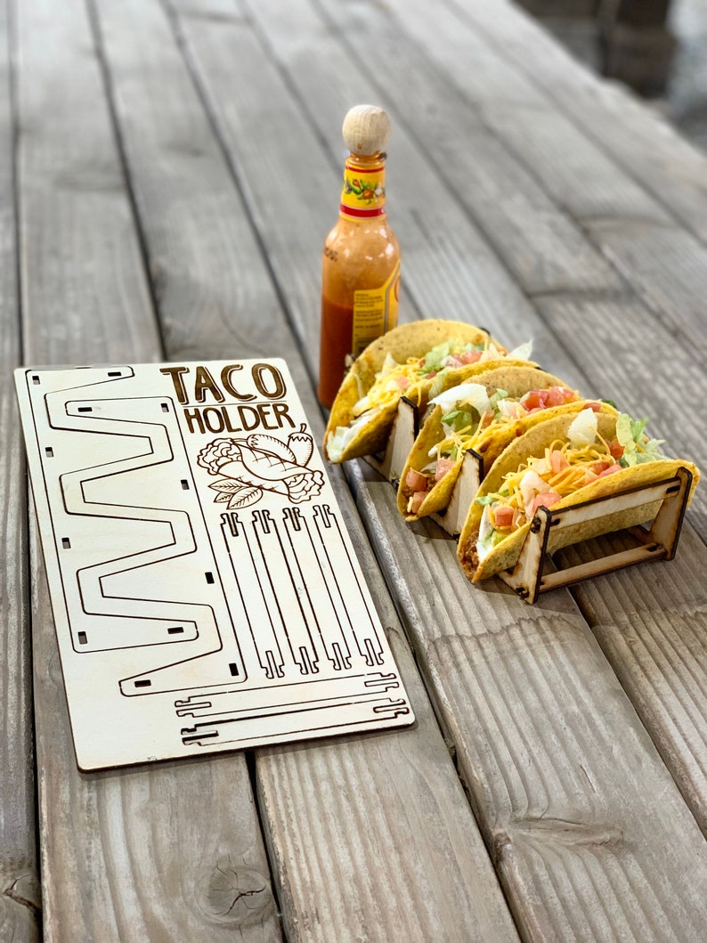 Pop Out Taco Holder//gift Card//for Events or Partys//taco Tuesday