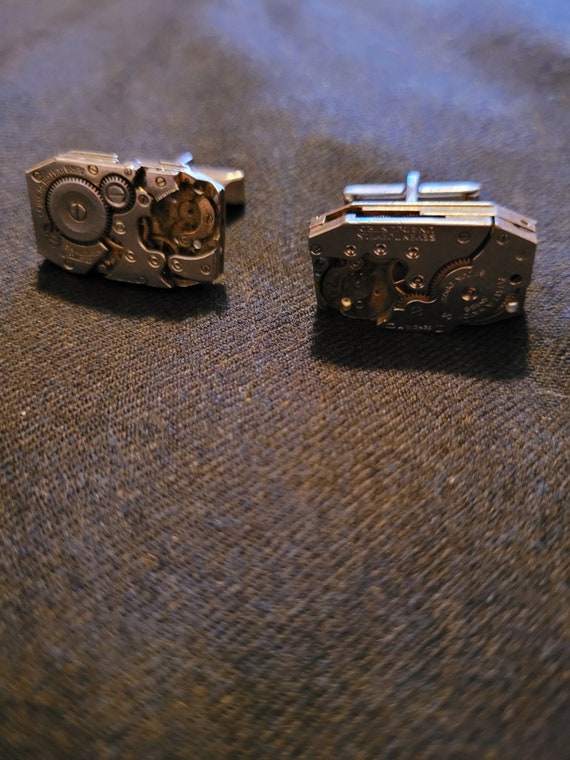 Clock Gear Cuff Links