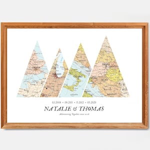 Adventure Together Karte Berg,Reise orte Karte,Karte Hochzeit Geschenk,Reise Geschenk Karte Weihnachten,BergReise Karte custom,Reise individuelle Orte