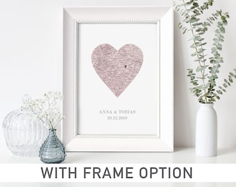 Custom Deutschland Wedding Gift with FRAME option, Love Print,Hochzeitsgeschenk,Hochzeit,Poster,Landkarte,hochzeit Geschenk, hochzeit poster