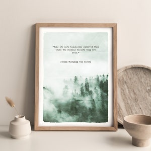 Custom Quote Forest Print: Personalized Poem, Song Lyrics,  Poster with your text