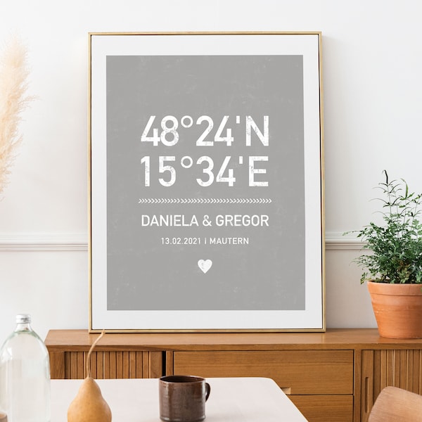 custom poster wedding,name pairs,gift wedding,gift for lovers wedding ceremony gift,coordinates wedding, ceremony place,hochzeitsgeschenk